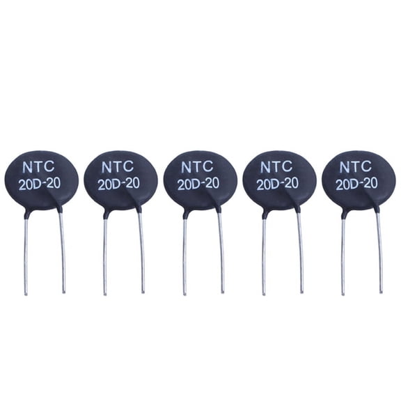 5X 20D-20 Thermistor for Limiting of Inrush Current of Power Supply Ballast CFL,Black