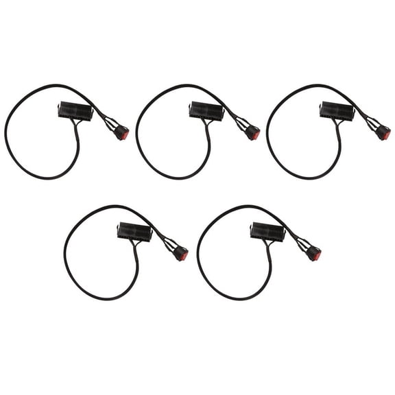 5X 24-Pin Female ATX PSU PC Power Supply Tester Start Up Jumper Cable with ON/OFF Switch,50cm,5 * 24-Pin Female ATX PSU Power Supply ,Black & Red