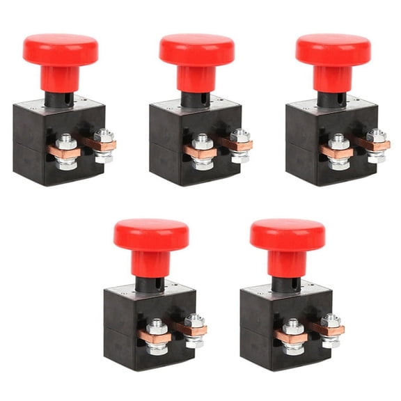 5X 250A Type Emergency Disconnect Switch Stop Switch Button Emergency Switch for Forklift Pallet Truck Golf Cart