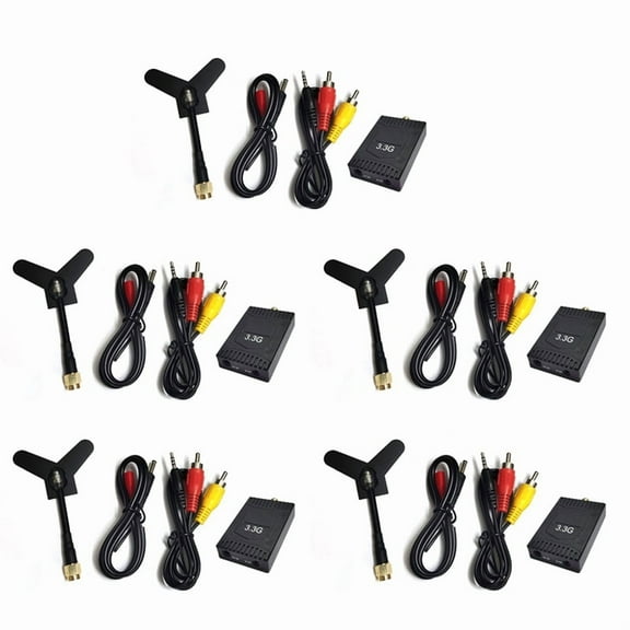 5X 3.3G FPV VRX Kit 8CH FPV Video Receiver for FPV RC Racing Drone