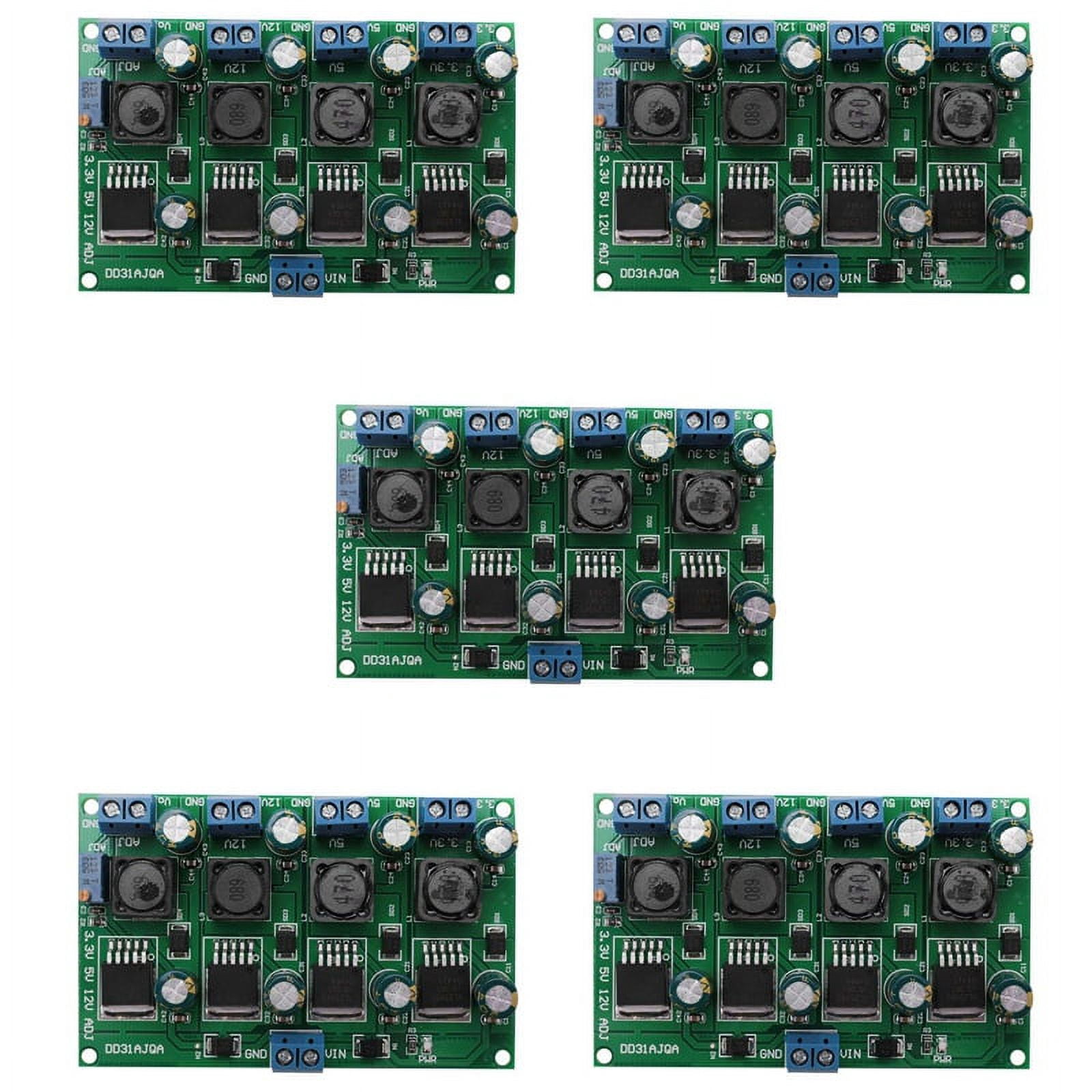 Multiple Buck Module 5X 3A 4 Channels Multiple Switching Power Supply Module 3.3V 5V 12V ADJ ...