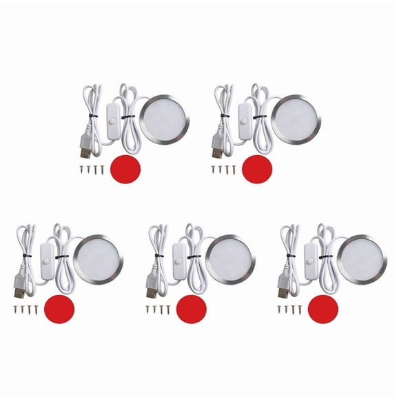 5X 3D Print Parts Model Kit LED Light Lighting Kit Can Be Matched with A Variety of Lampshade Models Without Printparts,5 x 3D Print Parts Model Kit,White