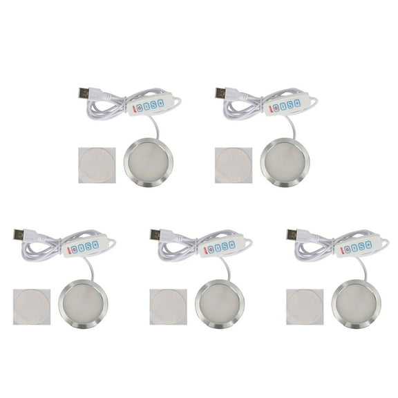 5X 3D Printing Model LED Light LED Spotlight 5V Ultra-Thin Night Light USB Adjustable LED Light for Garage Kit Lamp