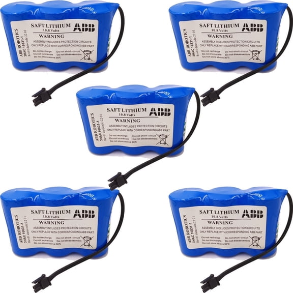 5X 3HAC16831-1 17000mAh 3HAC13150-1 Battery for ABB Robot Controller SMB CPU Server Battey 10.8V Lithium Battery 17Ah