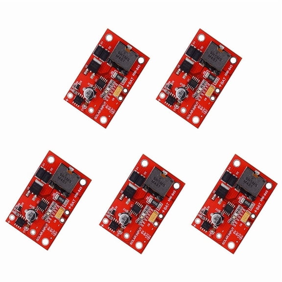 5X 3S 3A 12V MPPT Solar PV Charger Controller Module CN3767/CN3722 with LED Indicator for 18V Solar Panel System,5 x solar controller module,Red