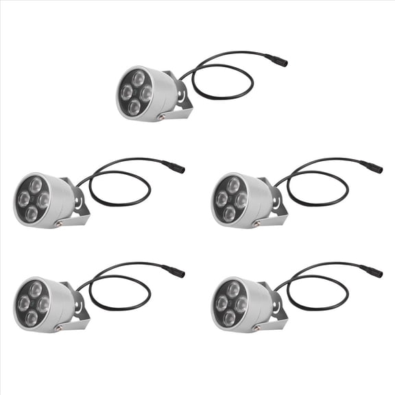 5X 4 Array LEDs Infrared Waterproof Night Vision IR Illuminator Light Fill Light DC 12V for Security Camera,5 x Night Vision IR illuminator Light