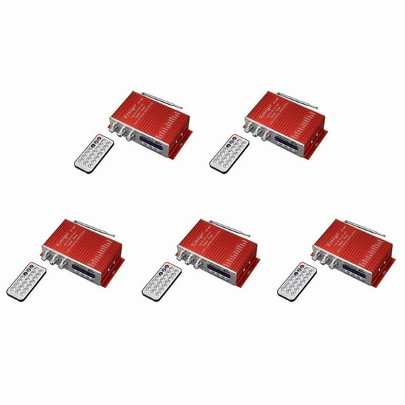 5X -400 Hi-Fi Car Stereo Amplifier Radio Mp3 Speaker with Fm Lcd Display Power Player for Auto Motorcycle