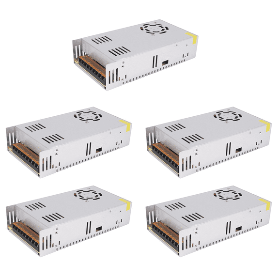 5X 48V 12.5A 600W Switch Power Supply for Monitoring Equipment, Industrial Automation, PLC Control Cabinet,5 x Switch Power Supply,Silver