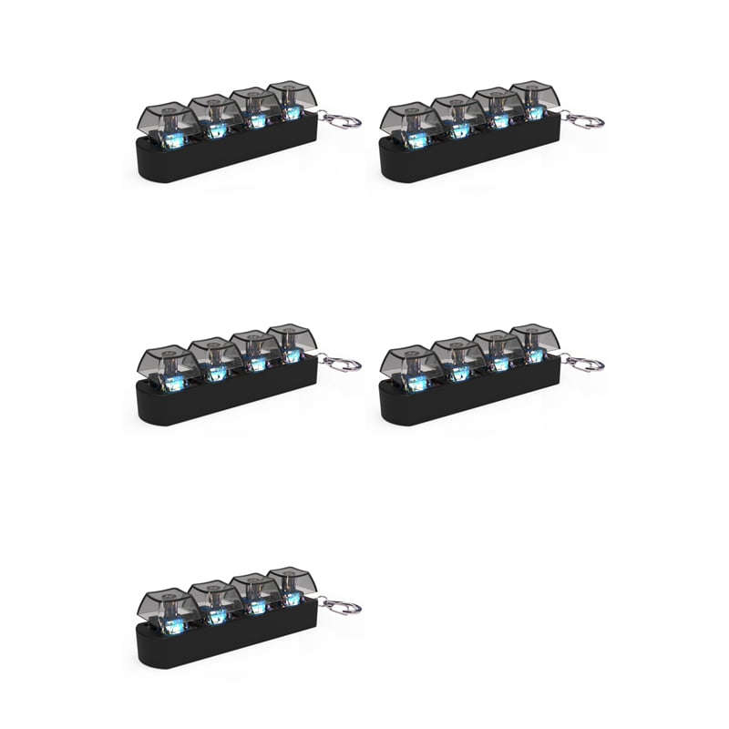 5X 4Keys Keyboard Keycaps Fidget Toy Stress Relief Diy Keycaps Toy Keyboard Caps Finger Button Fidget Finger Keycaps B