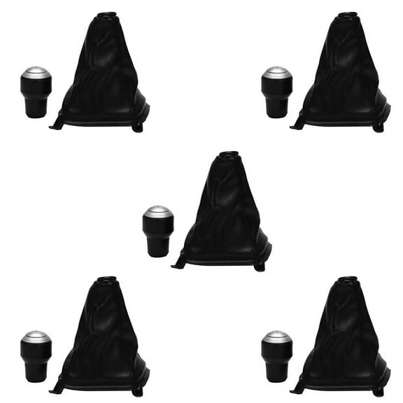 5X 5 Speed Shift Knob Leather Boot for 2004 2005 2006 2007 2008 2009