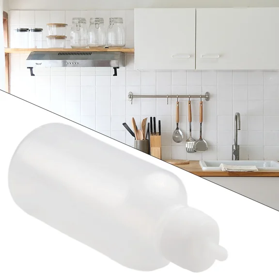 5X 50Ml Plastic Squeeze Bottle Clear Squirt Sauce Condiment Ketchup Mayo-Oil