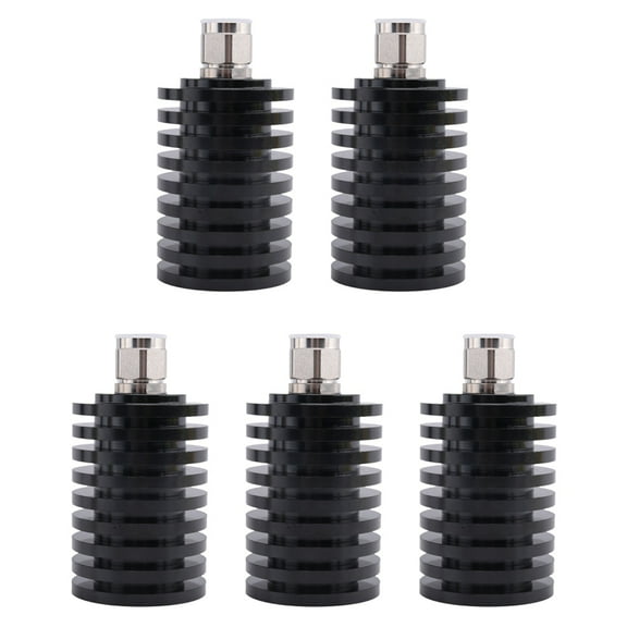 5X 50W Dummy Load N Male Connector DC - 3GHz 50 Ohm RF Coaxial Termination,5 x Dummy Load,Black