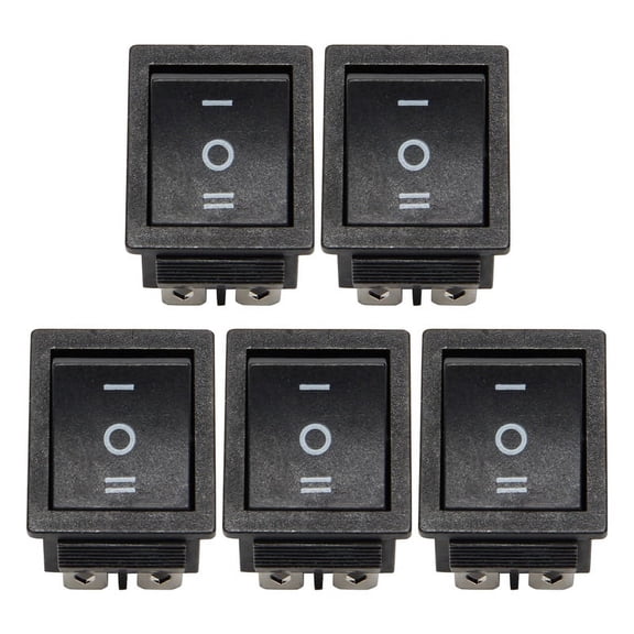 5X 6-Terminals 3 Position ON//ON DPDT Boat Rocker Switch 16A 250VAC 20A 125VAC