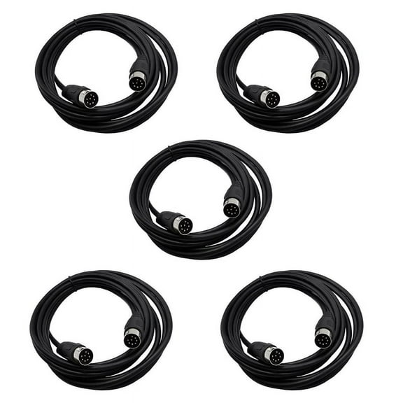 5X 8 Pin Din Male to Male Speaker Audio Cable Adapter for Surveillance Automotive Computers Television 5M