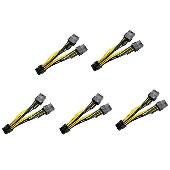 5X 8Pin to Dual 8Pin(6+2) Power Cable GPU Power Cable for K80 M40 M60 P40 P100