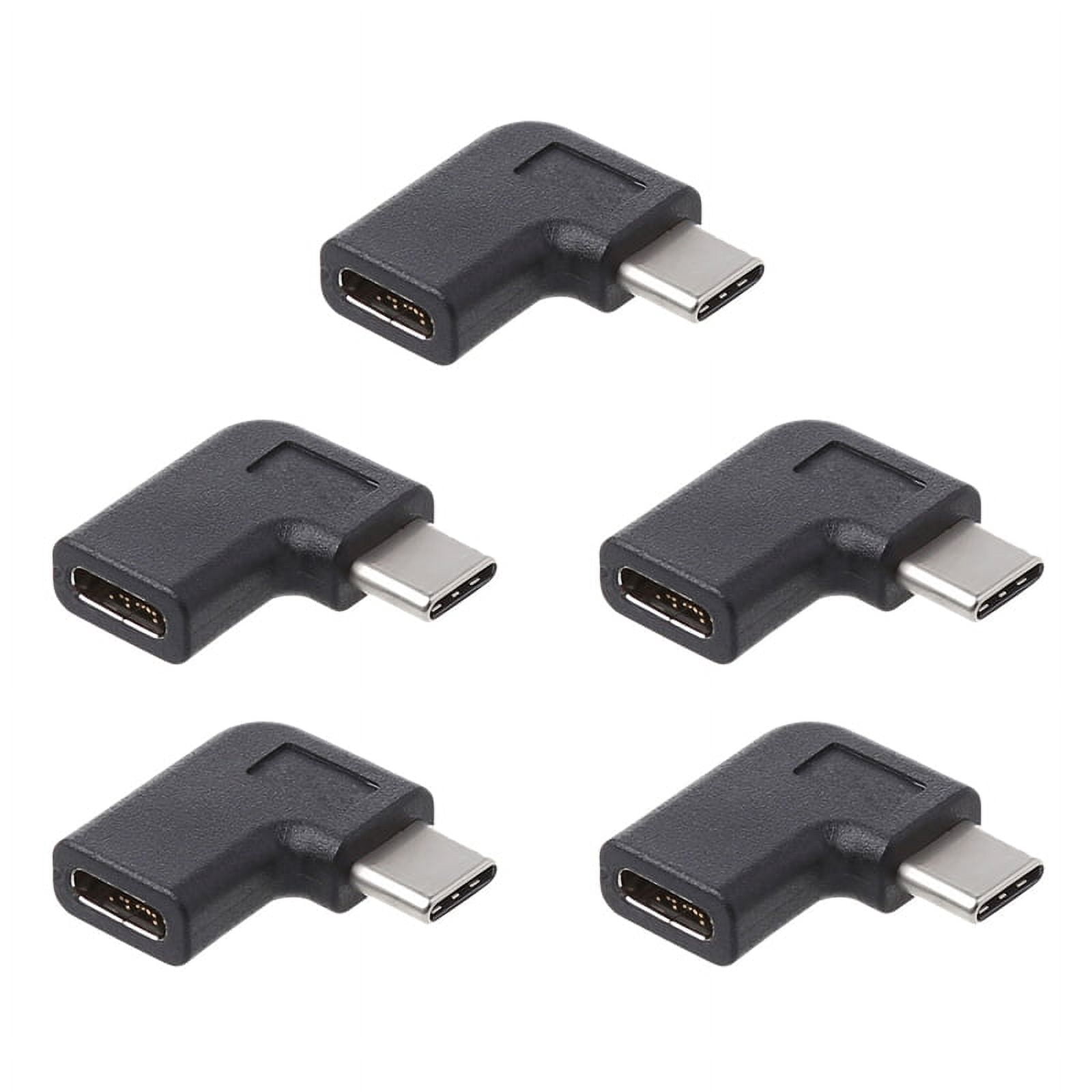 5X 90 Degree Right Angle USB 3.1 Type C Male to Female USB-C Converter ...