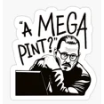thumbnail image 1 of 5X A Mega Pint? Johnny Depp Portrait Stickers, Heard, Glass, Wine, 1 of 1