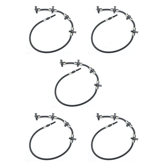 5X A6460700932 6460700932 Fits for Sprinter 2.2 CDI Fuel Leak Off Pipe Fuel Tank Line Hose Pipe Injector Hose,5 * Fuel Injector Hose,black