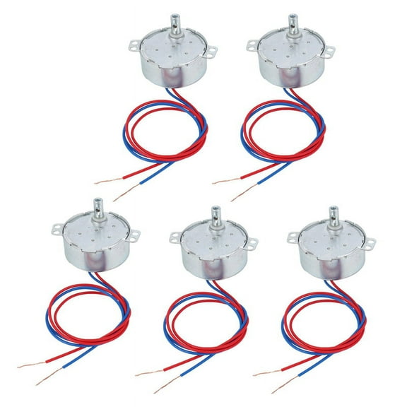 5X AC 220V-240V 4W 3RPM CCW/CW 20mm Thickness AC Synchronous Motor