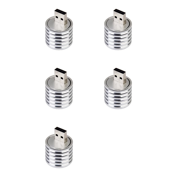 5X Aluminum 3W USB LED Lamp Socket Spotlight Flashlight White Light
