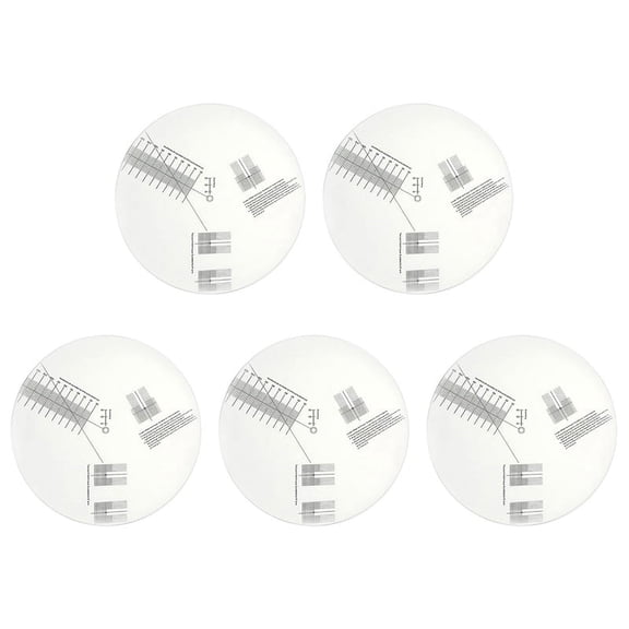 5X Anti-Sliding LP Vinyl Record Pickup Calibration Plate Distance Gauge Protractor Adjustment Tool Ruler for Turntable
