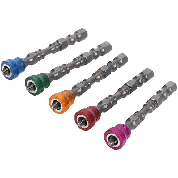 5X Anti Electric Hex Magnetic Screwdriver 65mm S2 PH2 Single Head Bit Tool 5 Color