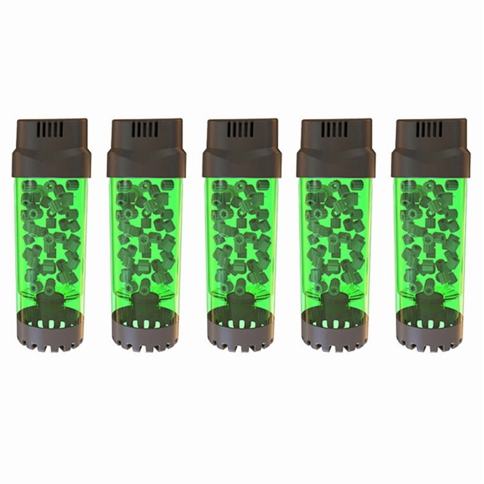 5X Aquarium Fish Tank Fluidized Moving Bed Filter Bubble Bio Media Filter with Air Stone and Sponge Filter LH-300