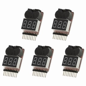5X BBX1-8S 1-8S 2IN1 Lipo Battery Voltage Tester/Battery Voltage Checker Dual Speaker,Without Case