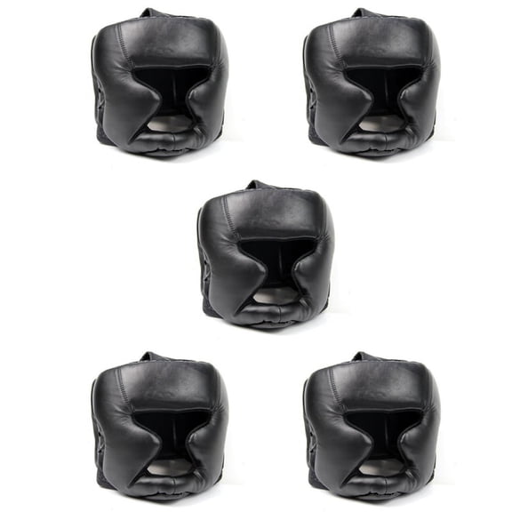 5X Black Good Headgear Guard Training Helmet Kick Boxing Protection