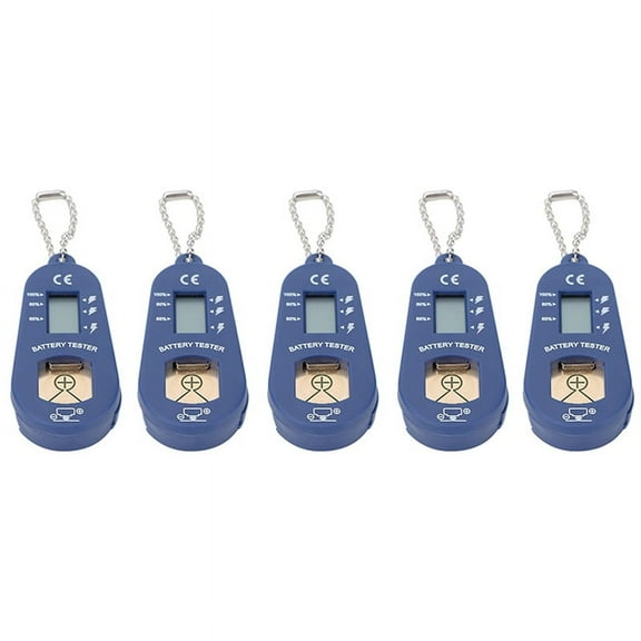 5X Button Battery Tester, Keychain Pocket Portable and Battery Tester to Check Remaining Battery Power5 x Hearing Aid Battery Tester