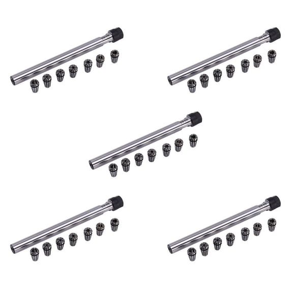 5X C10 Er8A 100L Collet Chuck Holder + 35Pcs Precision Er8 Spring Collet Set