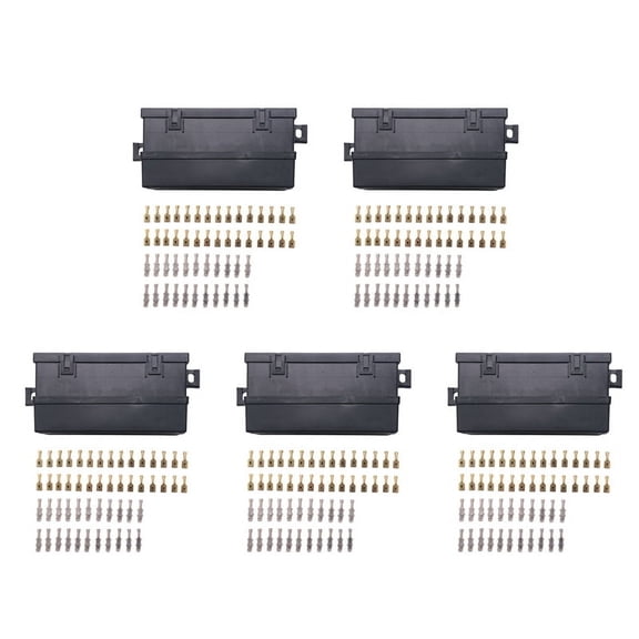 5X Car 11 Way Fuse Holder Relay Box with Terminals Relays Waterproof Connectors
