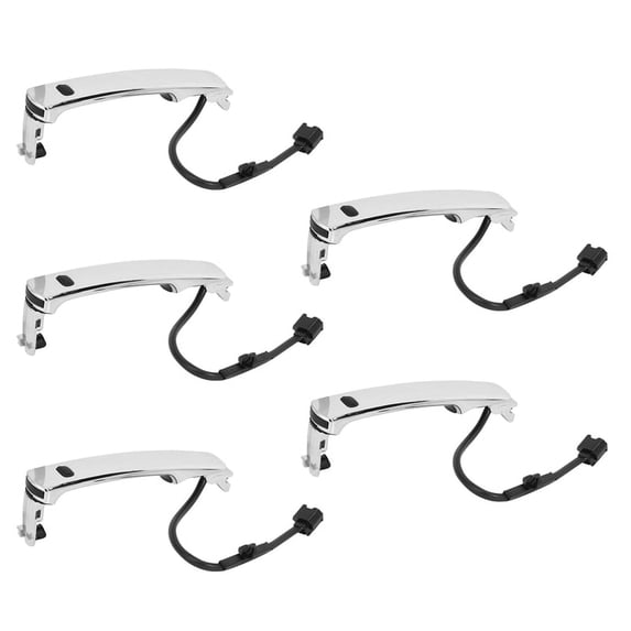 5X Car Chrome Outside Left Door Handle for Rogue 2010 2011 2012 2013 80640-Ca012 80640Ca012 80645-Ca000