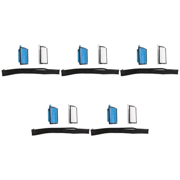 5X Car Dual Zone Air Conditioning Heater Flap Repair Kit for 407 2004-2016 C5 6480E3,5 x Dual Zone Air Conditioning Heater Flap Repair Kit,White & Blue