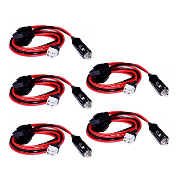 5X Car Radio Power Cable for FT-450 991 -480 IC-7000,5 X Power Cable,Black&Red