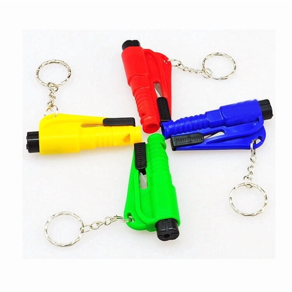 5X Car Safety Hammer Window Glass Breaker Seat Belt Cutter Emergency Escape Tool-Whistle