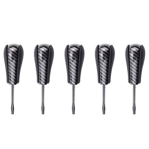 5X Carbon Fiber Car Gear Shift Knob E36 E38 E39 E46 Z4 Z3 E53 X5 X3 E60 E61 Long Lever Shifter