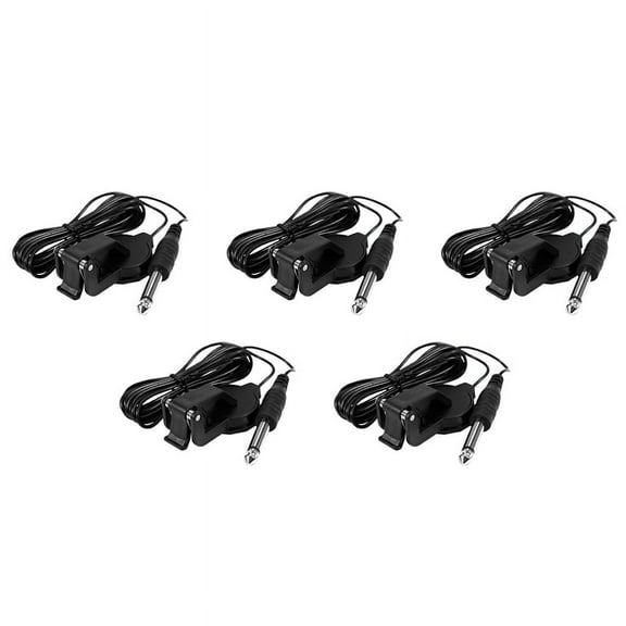 5X Clip-on Pickup for Acoustic Guitar Mandolin Bouzouki Violin Banjo Ukulele,5 x clip-on pickup for acoustic guitar,black