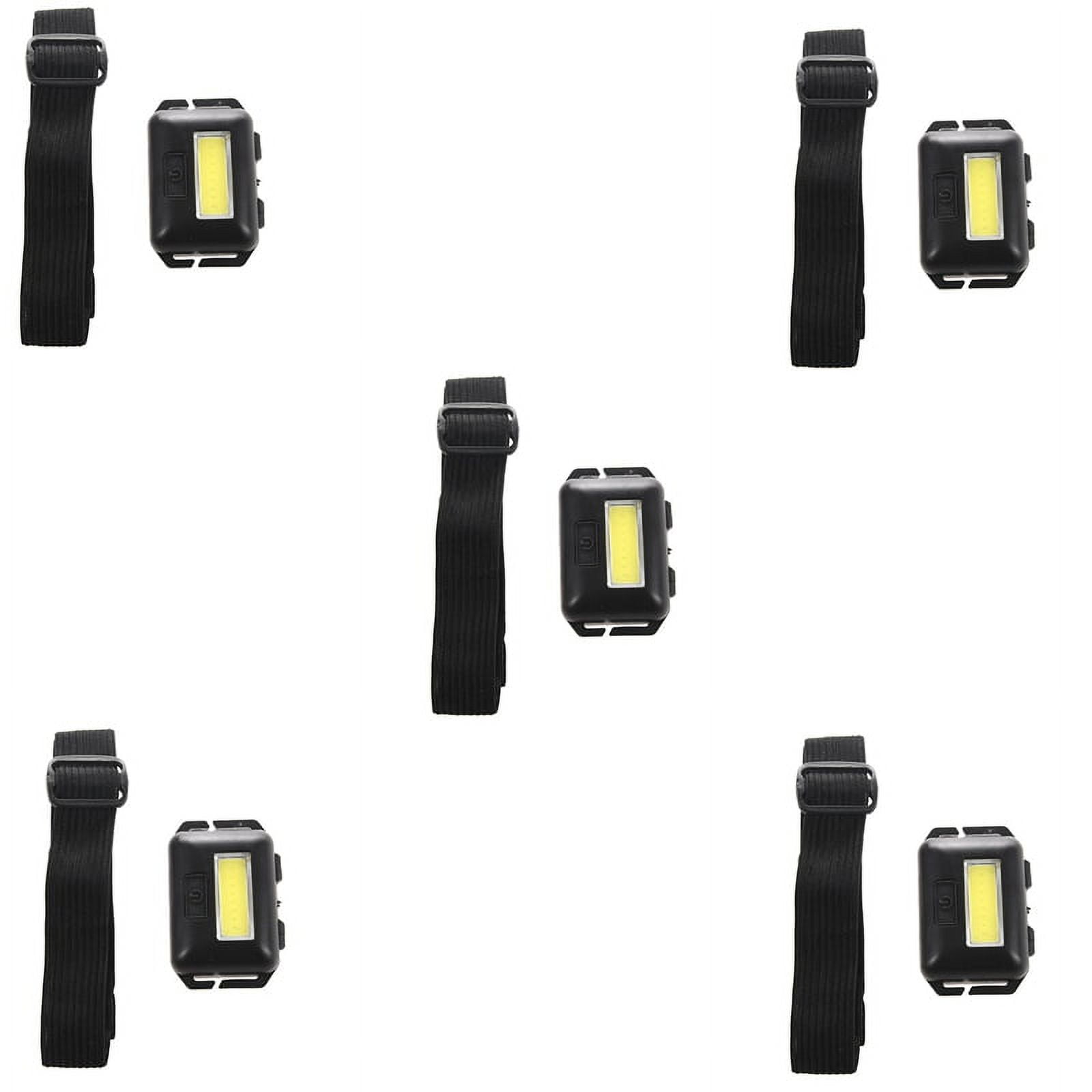 5X Cob LED Mini Light Lamp Headlight 3 Modes Rainproof Flashlight for ...