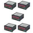 thumbnail image 1 of 5X Counter Mini Length Batch Meter 1 Preset Relay Output Count Meter Practical Length Meter 90-260V ,5 x counter 10 x bracket 5 x English manual,Black, 1 of 7