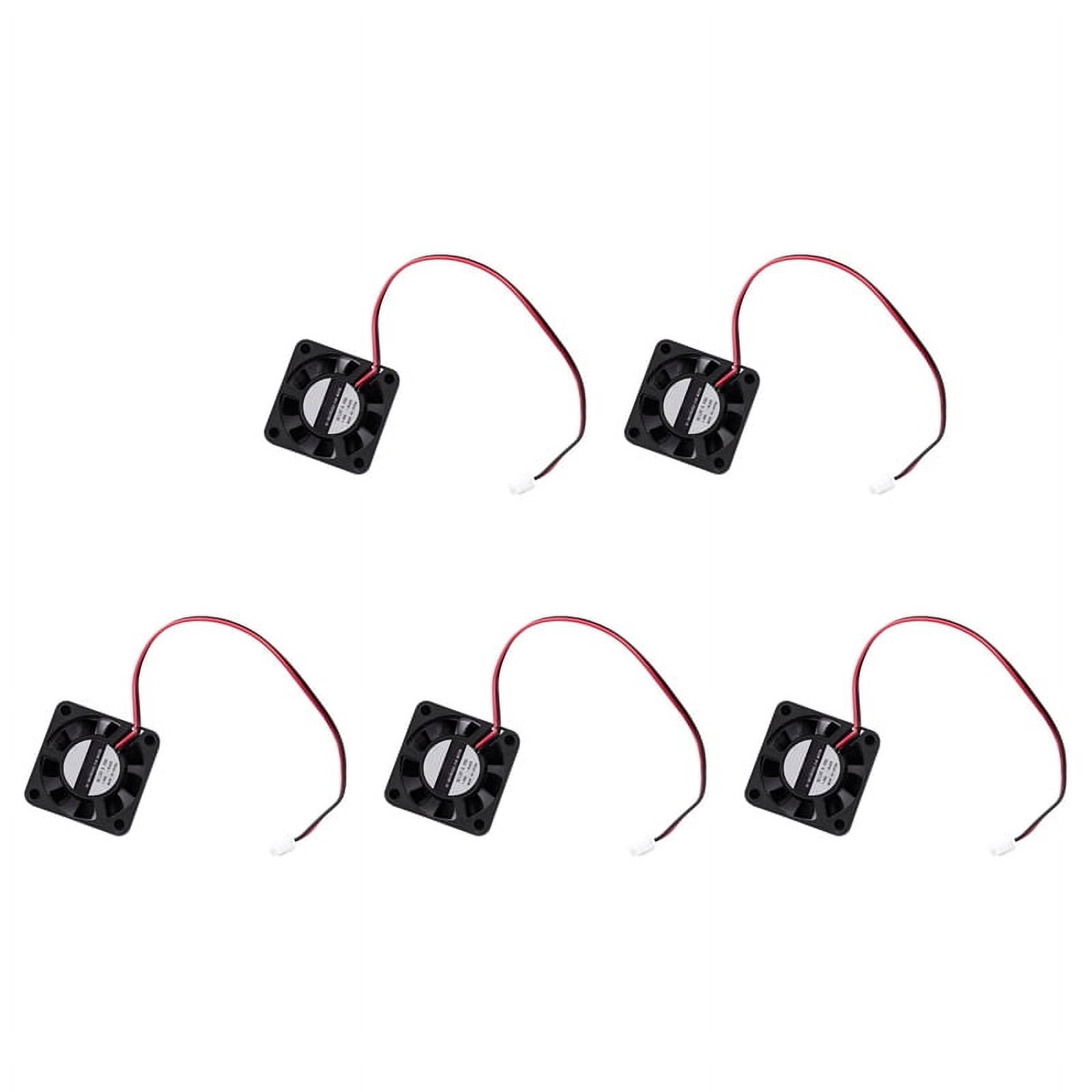 5X DC 12V 0.1A 2 Pin PC Case CPU Cooler Cooling Fan 40mm X 40mm X 10mm ...