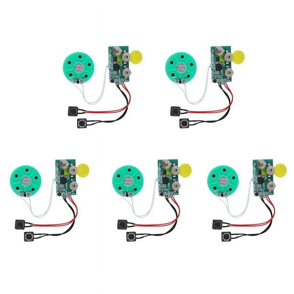 5X DIY Voice Module Card 4 Minutes Recording Playback Voice Sound Chip Voice Greeting Card for Holiday Luggage