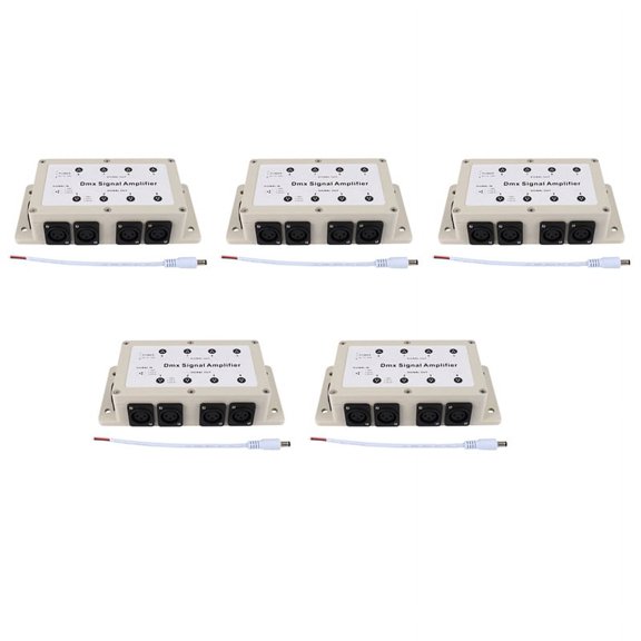 5X Dc12-24V 8 Channel Output Dmx512 LED Controller Signal Amplifier Splitter Distributor for Home Equipments