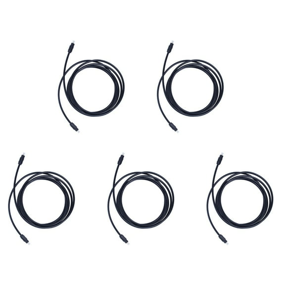 5X Digital Fiber Optical Optic Audio SPDIF DVD TosLink Cable Lead Cord Length:2M,5 x Cable Lead,black