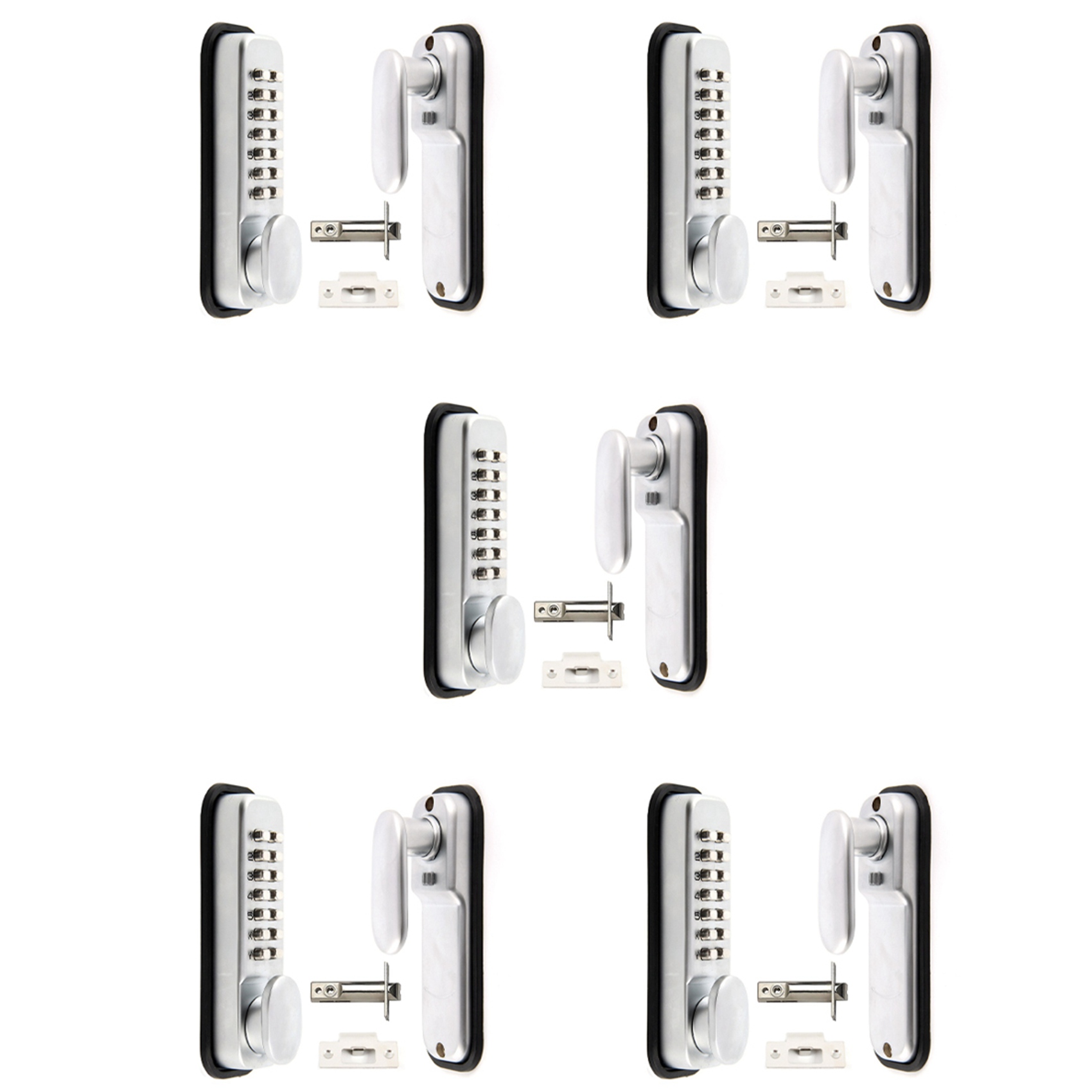 5X Digital Push Button Door Lock Key Pad Code Combination Access