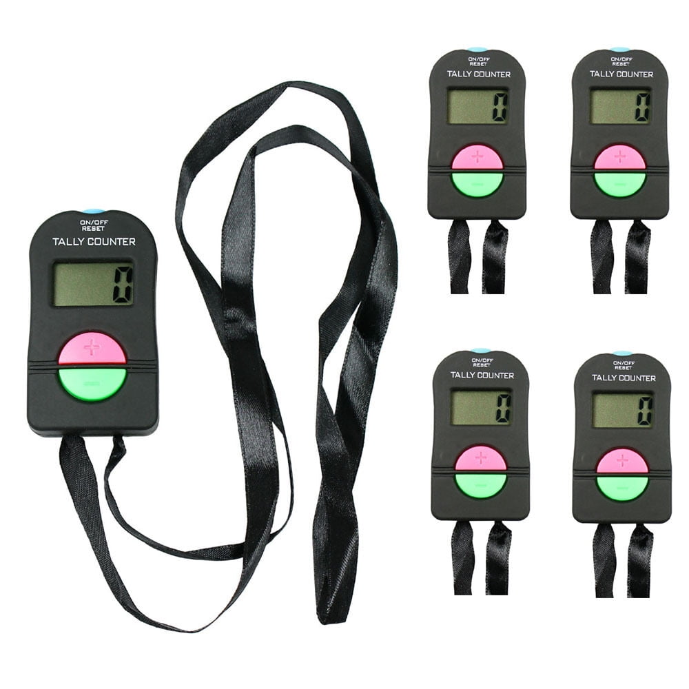 5X Digital Tally Counters Counts Up or Down with Long Strap & Audio ...