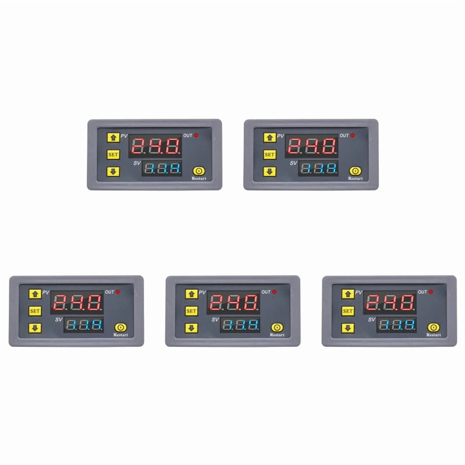 5X Digital Time Delay Relay LED Display Cycle Timer Control Switch ...
