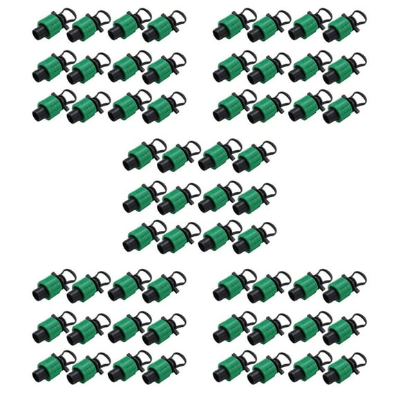 5X Drip Irrigation Tubing End Cap Plug 1/2 Inch End Cap Fitting, for with 16mm Drip Tape Tubing Sprinkler System