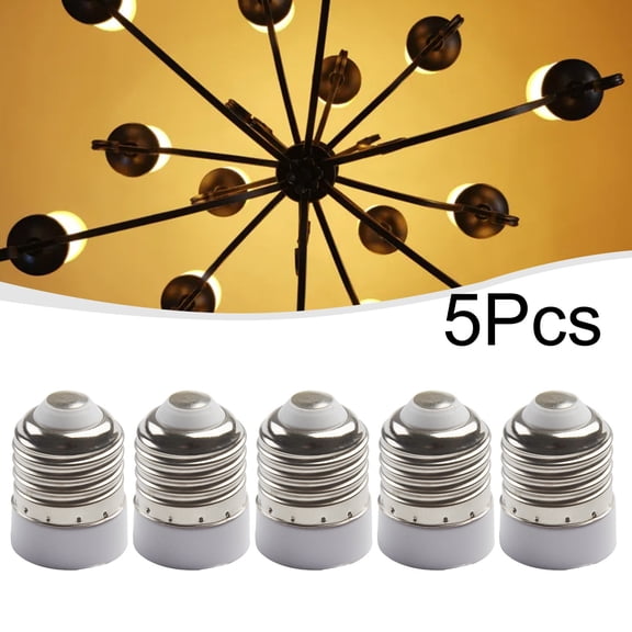 5X E27 to E17 light bulb Adapters Candelabra Chandelier convert Sockets LED