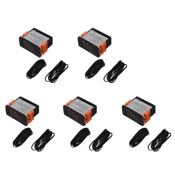 5X ETC-974 Mini Temperature Controller Refrigerator Thermostat Regulator Thermoregulator Thermocouple Dual Sensor
